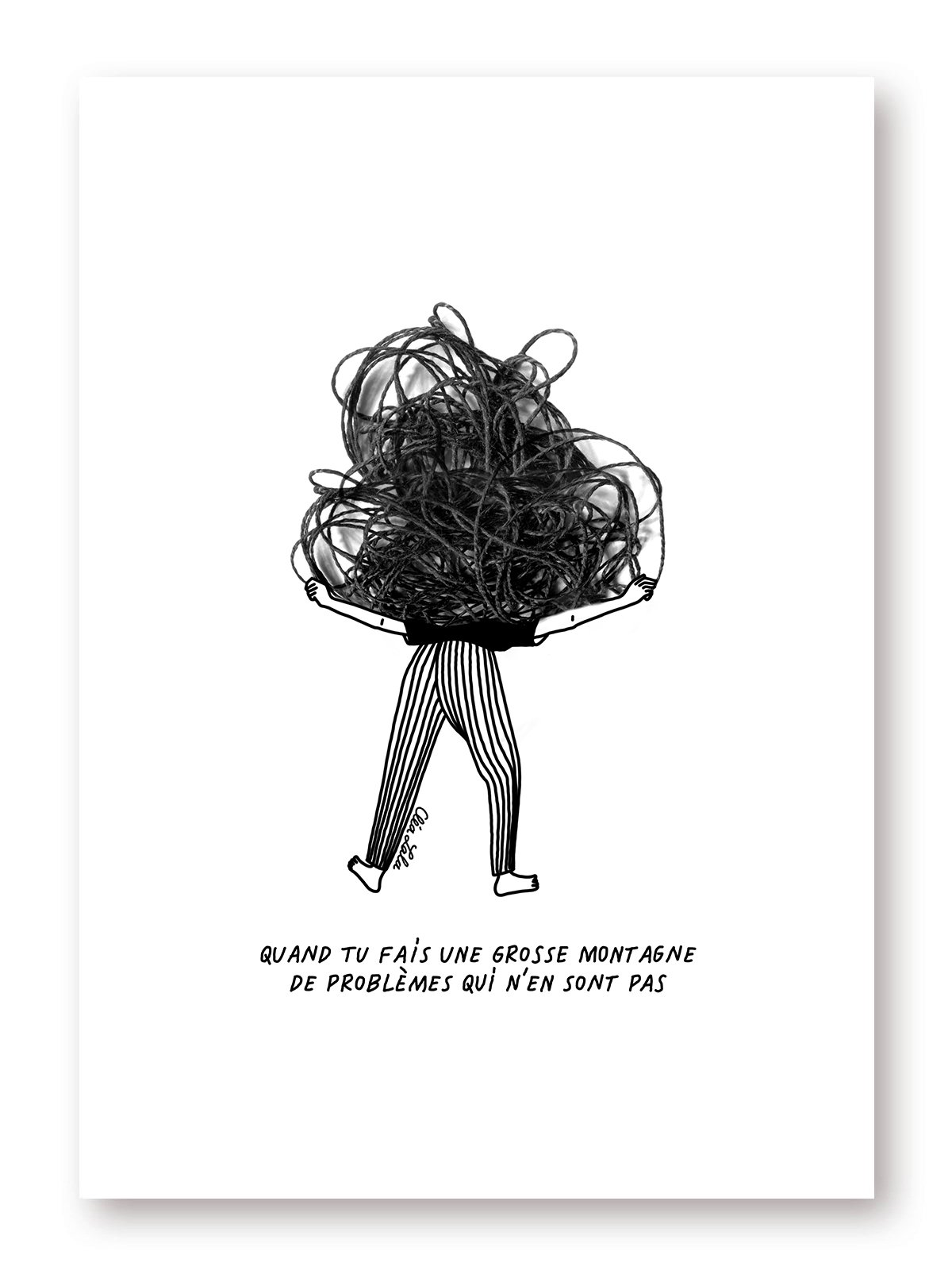 MONTAGNE DE PROBLÈMES - Print