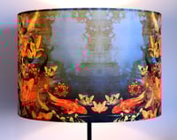 Image 4 of Koi Pond Drum Lampshade by Lily Greenwood (30cm Diameter)