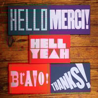 Image 1 of Note postcards | letterpress | silver