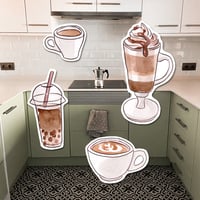 Image 1 of Coffee o'clock stickers