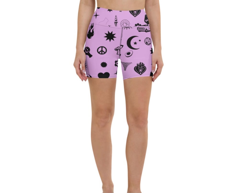 Image of Mystique Print Yoga Shorts