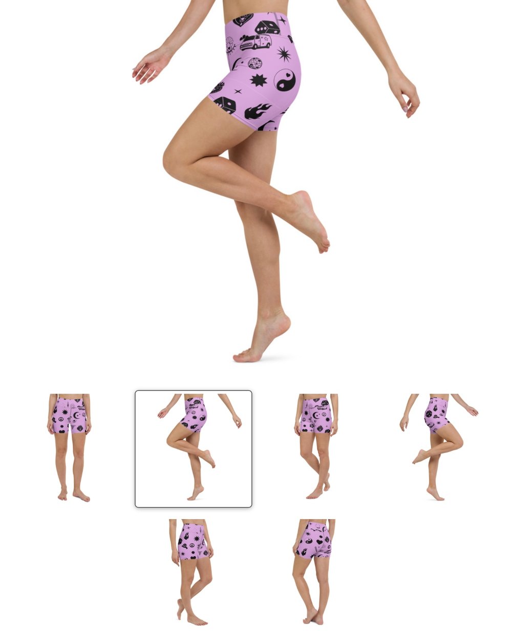 Image of Mystique Print Yoga Shorts