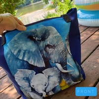 Image 1 of "Elephants" Beach Bag
