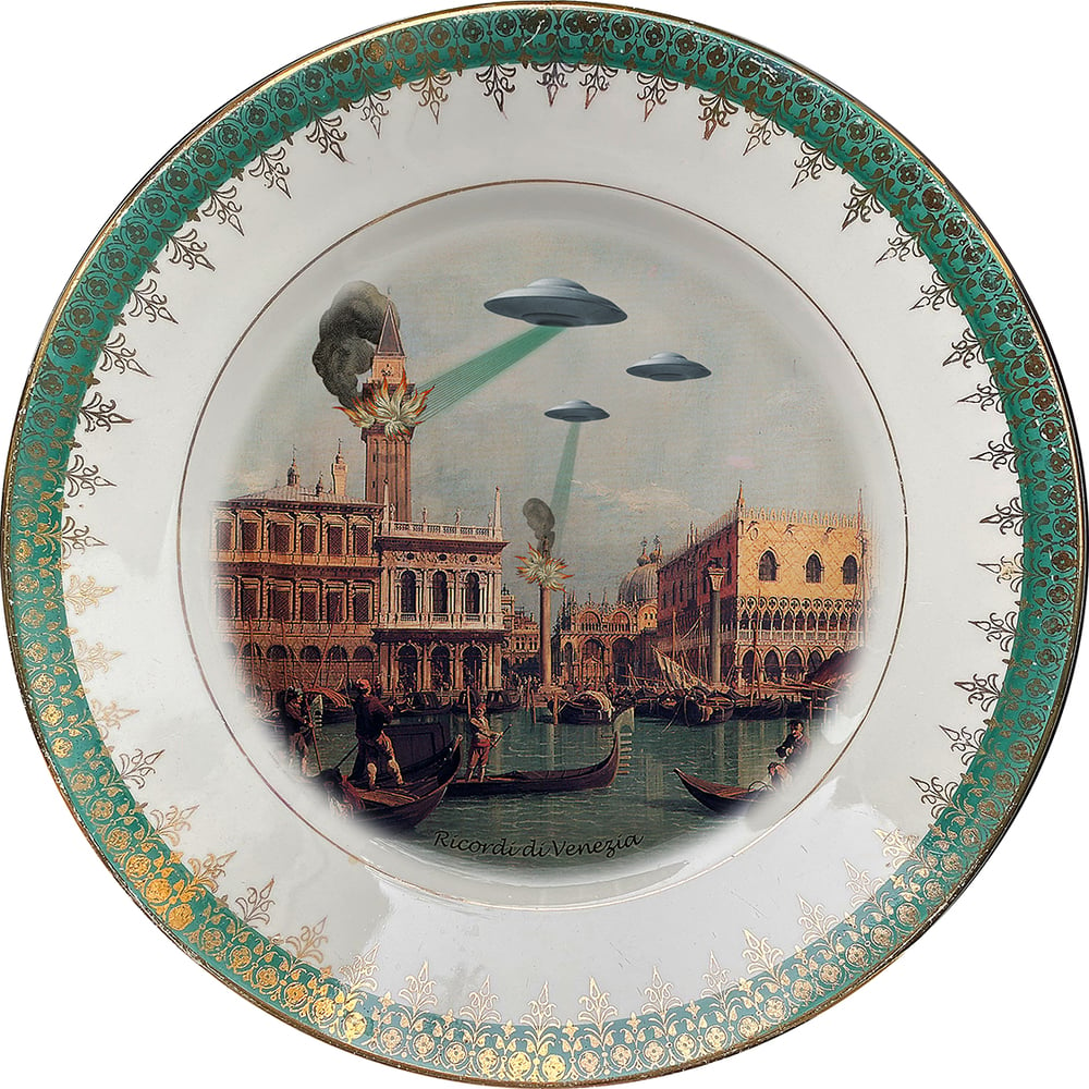 Image of Ricordi di Venezia - Vintage Spanish Porcelain Plate - #0761