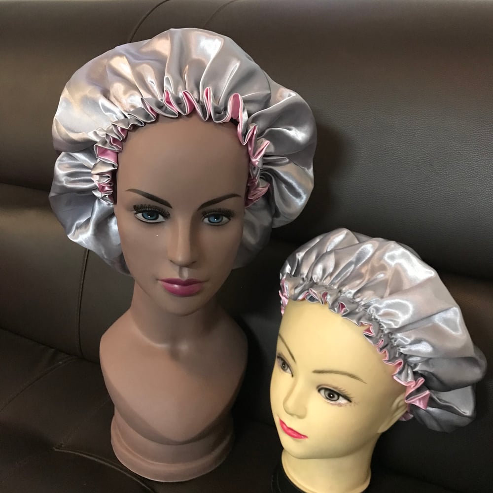 Image of MOMMY AND ME HAIR BONNETS 