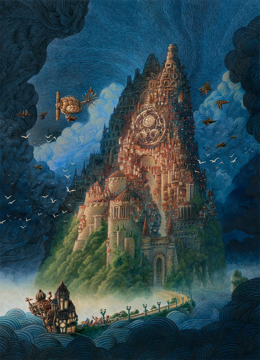 Image of Le château de Lindblum / Lindblum Castle (petit format / small size)
