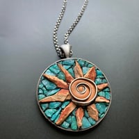 Image 2 of Aqua Sun Pendant