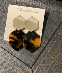 Image 3 of Double Diamond earrings 