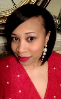 Image 2 of Kamala Pearl drop earrings 