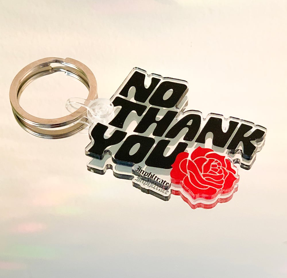 Image of No Thank You Keychain