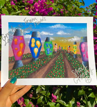 “Lava Lamp Fields” Post Card Print 