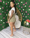 Leopard overall romper  