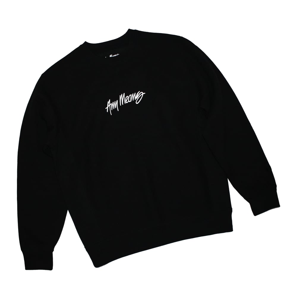 Image of Signature Crewneck in Black