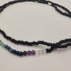 Chakra X evil eye protection and balancing waist beads and Anklet bundle