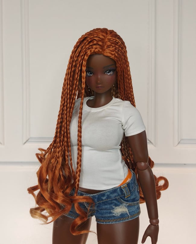 Natural Red Mermaid Braids