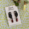 Red-tailed Black Cockatoo Earrings