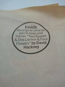 Image of david hockney / two apples, one lemon and four flowers 30/101