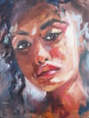 Portrait Study Original Oil Painting