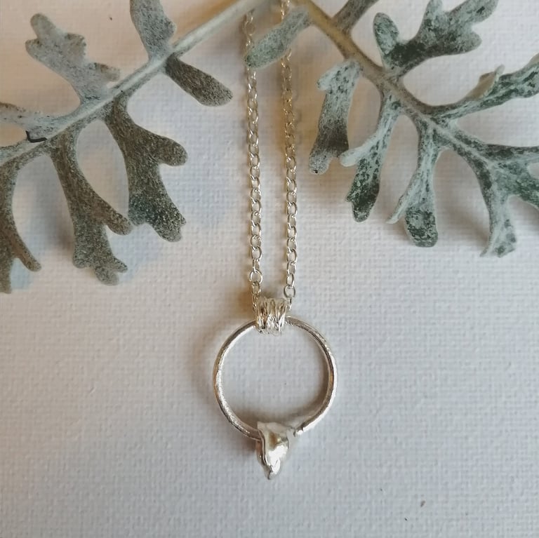 Floral Oval Wrap Pendant  Image 2