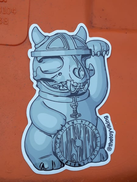 Image of Nordic Lucky Cat Sticker