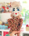 1940s style rag doll  Pinny Girl 