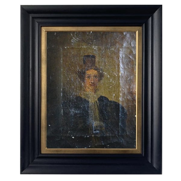 Image of Early 19thC Portrait Painting, 'Arlesian Woman.' 