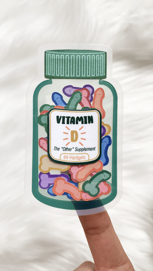 Vitamin D - 3D Sensory Sticker - Free US Ship