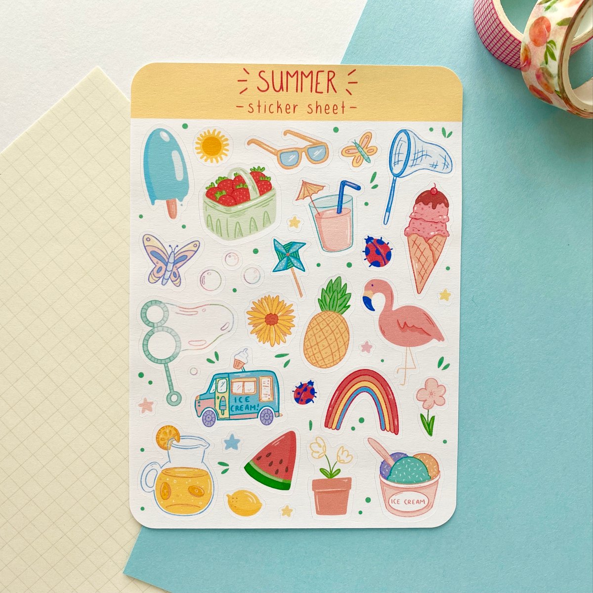 Image of Summer Sticker Sheet