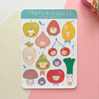 Image 1 of Fruits N Veggies Sticker Sheet