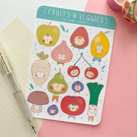 Image 3 of Fruits N Veggies Sticker Sheet