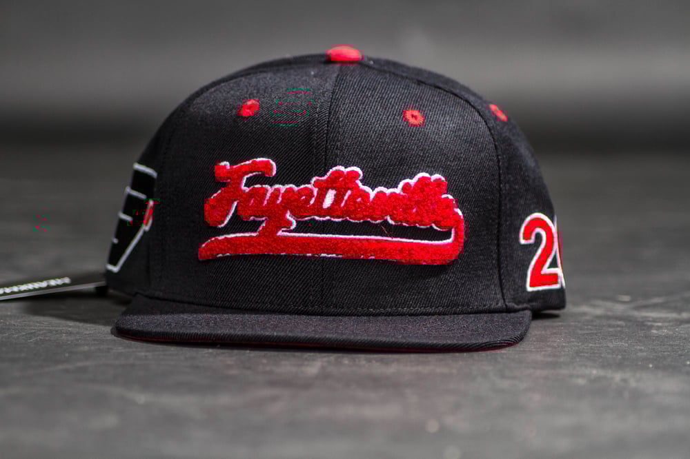 Black/Red Fayetteville Snapback