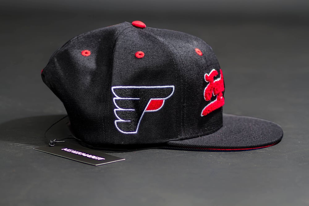 Black/Red Fayetteville Snapback