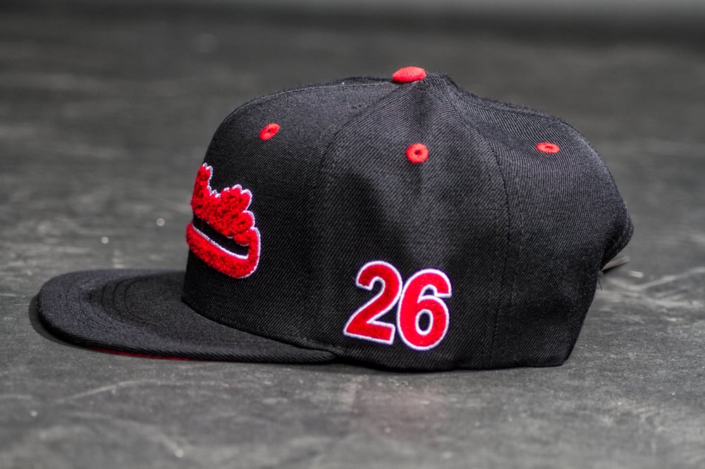 Black/Red Fayetteville Snapback