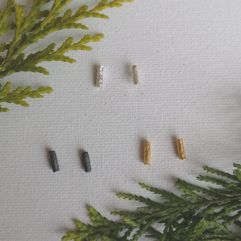 Silver Branch Studs 
