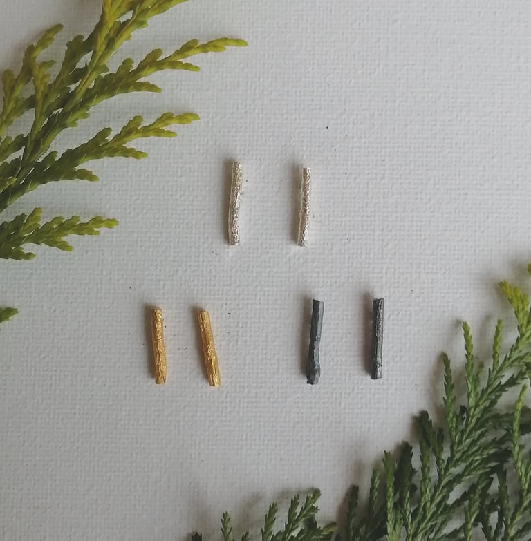 Silver Larger Branch Studs 