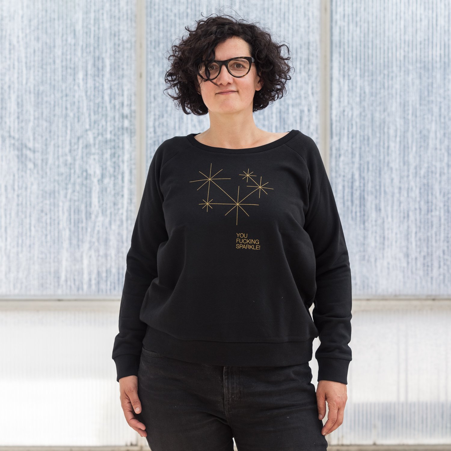 Image of SWEATER WOMAN SPARKLE black