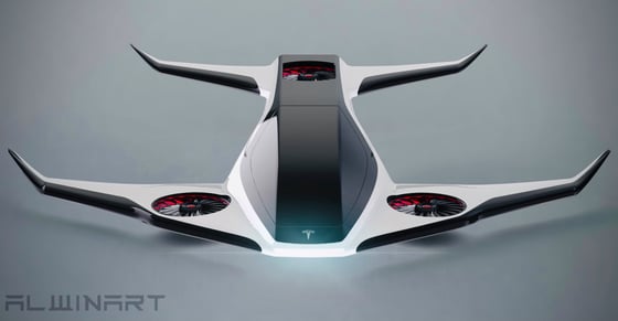 Image of Tesla eVTOL Concept