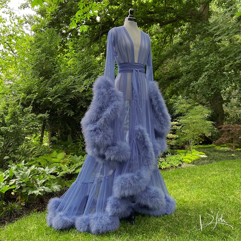 Image of Bleu Steel "Cassandra" Dressing Gown 