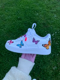 Image 3 of AF1 CUSTOM BUTTERFLY SNEAKERS 
