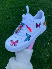 Image 1 of AF1 CUSTOM BUTTERFLY SNEAKERS 