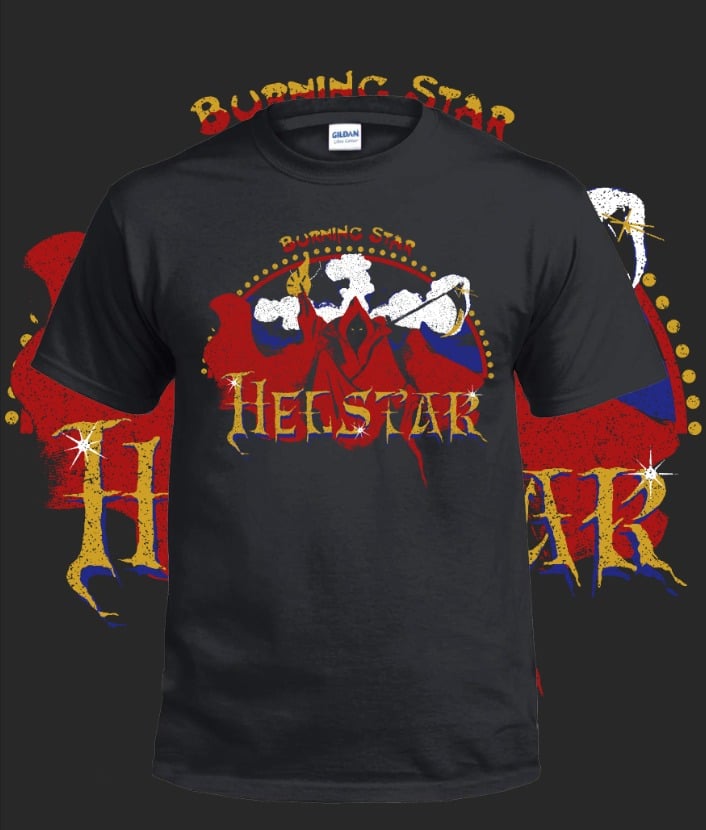 Helstar Burning Star Official T-shirt 