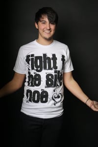 Image of "Fight the Silence" Letters Tee