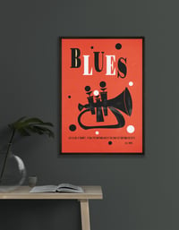 Blues trumpet - Art print