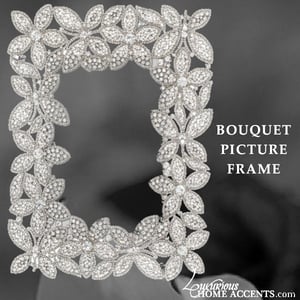 Image of Bouquet Swarovski Crystal Picture Frame
