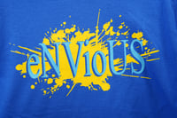 Image 1 of Sonic Rings - Yellow paint/Blue font