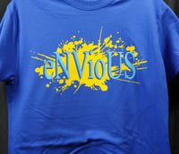 Image 2 of Sonic Rings - Yellow paint/Blue font