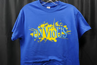 Image 3 of Sonic Rings - Yellow paint/Blue font