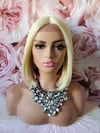 613/MULTICOLORED SHORT BOB LACE FRONT WIG 