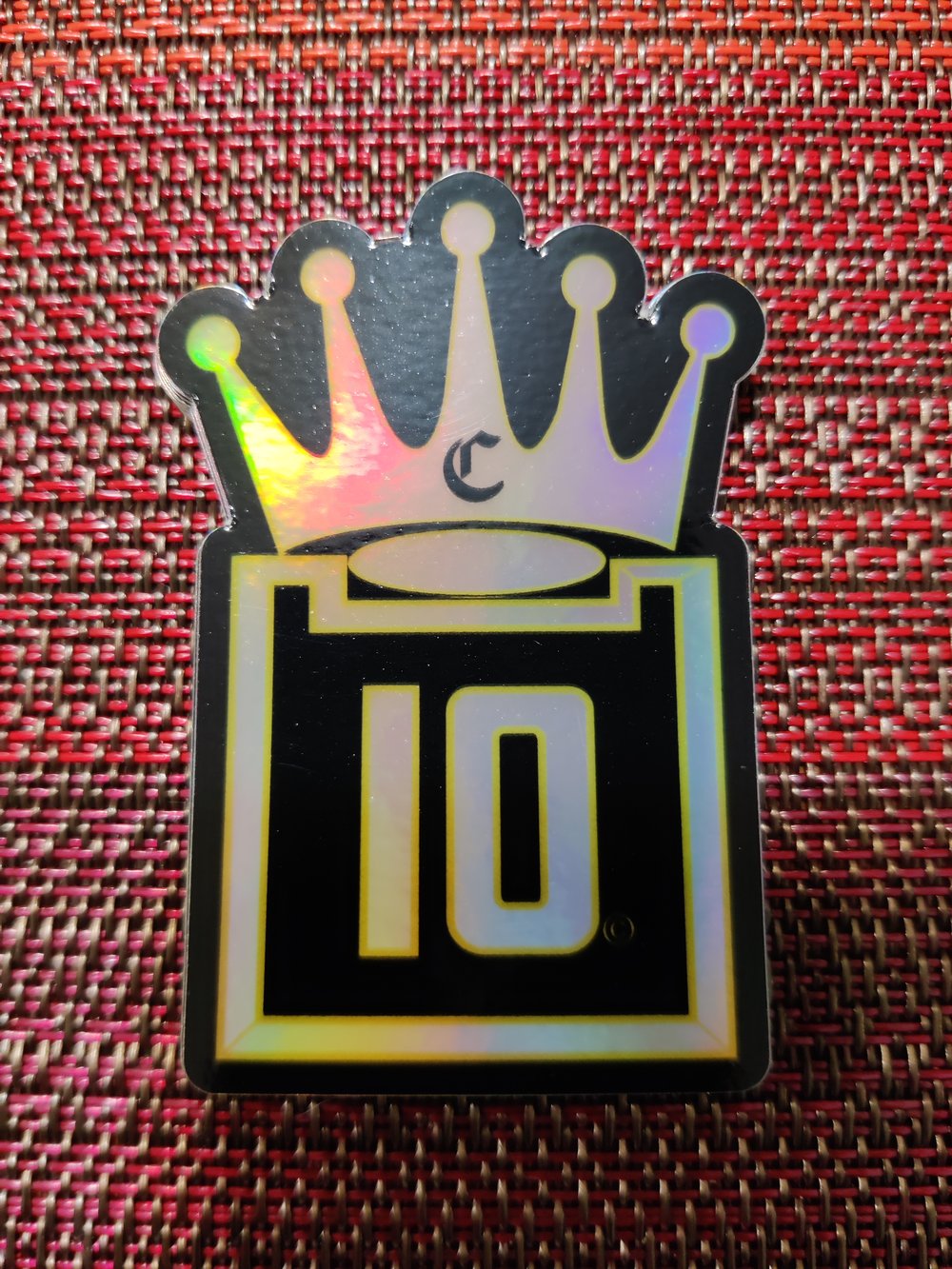 Image of HOLOGRAPHIC CROWN 10 DIE CUTSTICKER