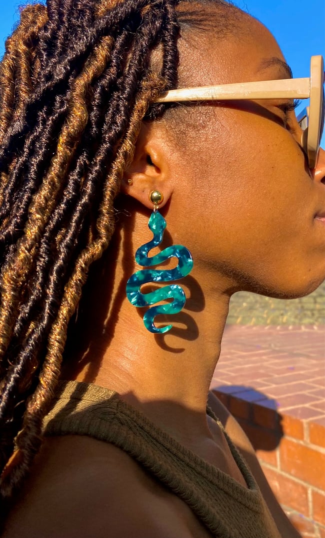 Eden Earrings in Green
